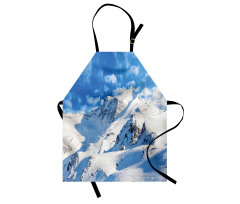 Snowy Mountain Ski Apron