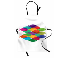 Colorful Shoal Artwork Apron