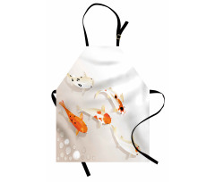Traditional Spotted Koi Fish Apron