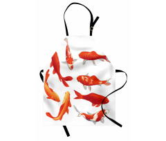 Koi Shoal Chinese Animal Apron