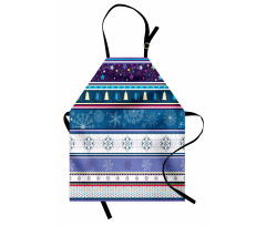 Dots and Snoflakes Apron