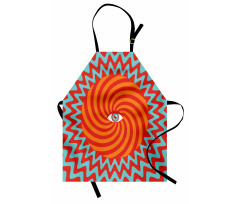 Circles Spiral Lines Apron