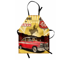 Texas Car Cowboy Words Apron