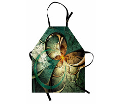 Surreal Flowers Motif Apron