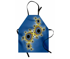 Floral Rotary Lines Apron