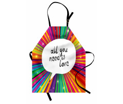 Hippie Retro Words Apron