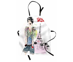 Happy Teen Girl Apron