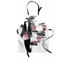 Modern Teen Girl USFlag Apron