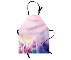 Lavender Violet Flowers Apron