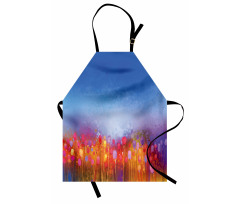 Tulip Garden Watercolor Apron