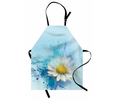 Painting Effect Daisy Apron