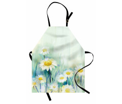 Daisy Flower Field Art Apron