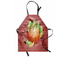 Spor Mutfak Önlüğü Basketbol Topu ve Pençe