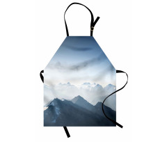 Foggy Morning Mountain Apron