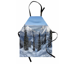 Woodland Snowy Mountain Apron