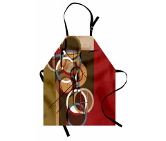 Retro Grunge Surreal Art Apron