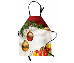 Yule Eve Balls Baubles Apron