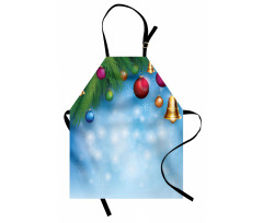 Pine Branches Noel Balls Apron