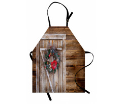 Garland on Rustic Door Apron