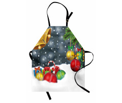 Vivid Noel Balls and Bell Apron