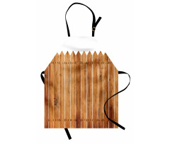 Wood Triangle Stripe Apron