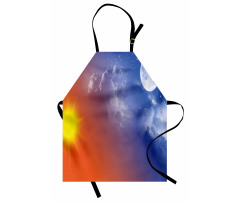 Galaxy Sun Clouds Apron