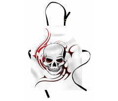 Scary Wild Skull Tribal Apron