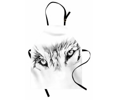 Winter Animal Wild Wolf Apron