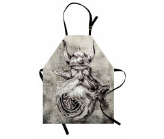 Sketchy Viking Warrior Apron