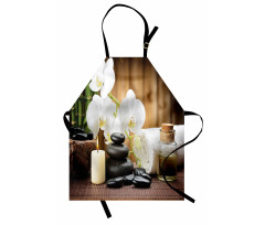 Stones Flowers Apron