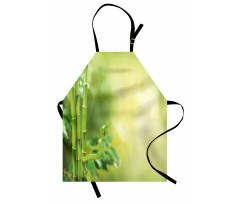 Bamboos Green Trees Apron