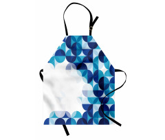 Modern White Circles Apron