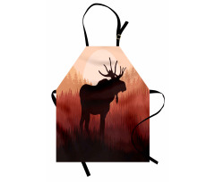 Forest Antlers Wild Deer Apron