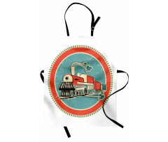 Retro Train Art Apron