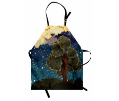 Vİbrant Starry Night Apron