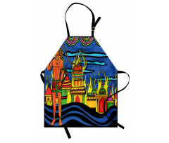 Bohemian Oriental Art Apron