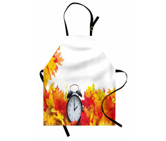 Autumn Leaves Clock Apron