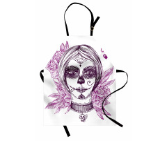 Vampire Skull Face Apron