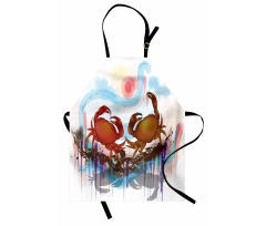 2 Crabs Dancing Sea Apron