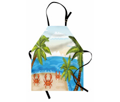 Palm Trees and Crabs Apron