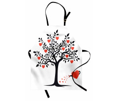 Romantic Love Tree Apron