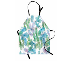 Flowers Leaves Ivy Ombre Apron