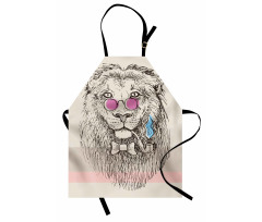 Lion Head Hipster Style Apron