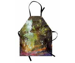 Spring with Fall Leaves Apron