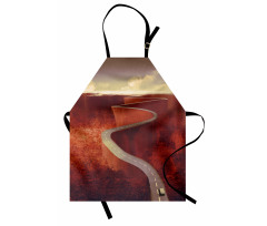 Windy Road Clouds Apron