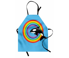 Rainbow Round and Whale Apron