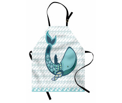 Happy Smiley Whale Apron