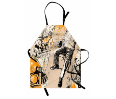 Saxophone Music Rythim Apron