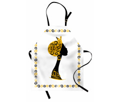 Female Head Portrait Apron