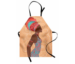 Insanlar Mutfak Önlüğü Afrikalı Kadın Silueti